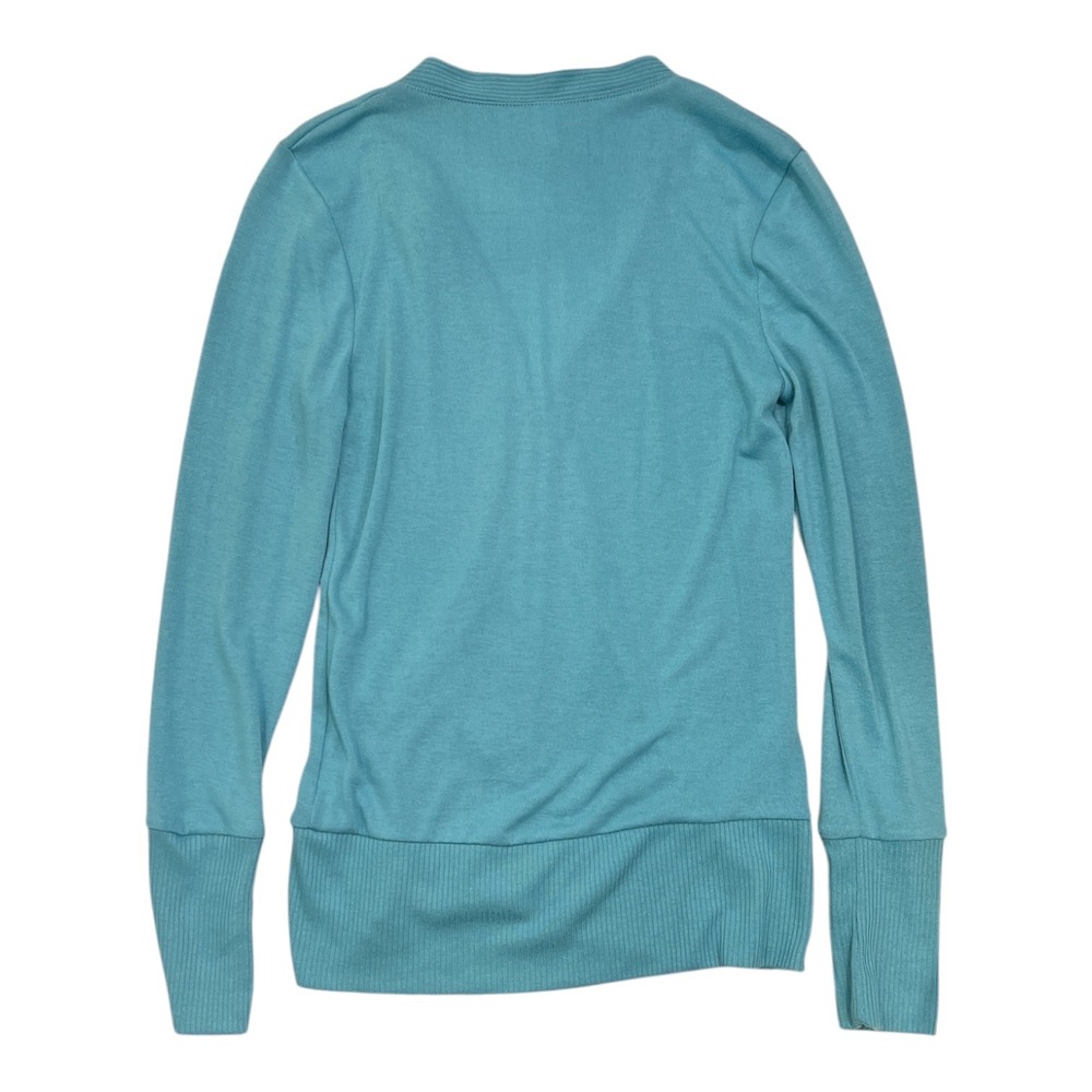 Zenana Outfitters M Robin Egg Blue Snap Cardigan Coastal Preppy Lightweight - Picture 3 of 9